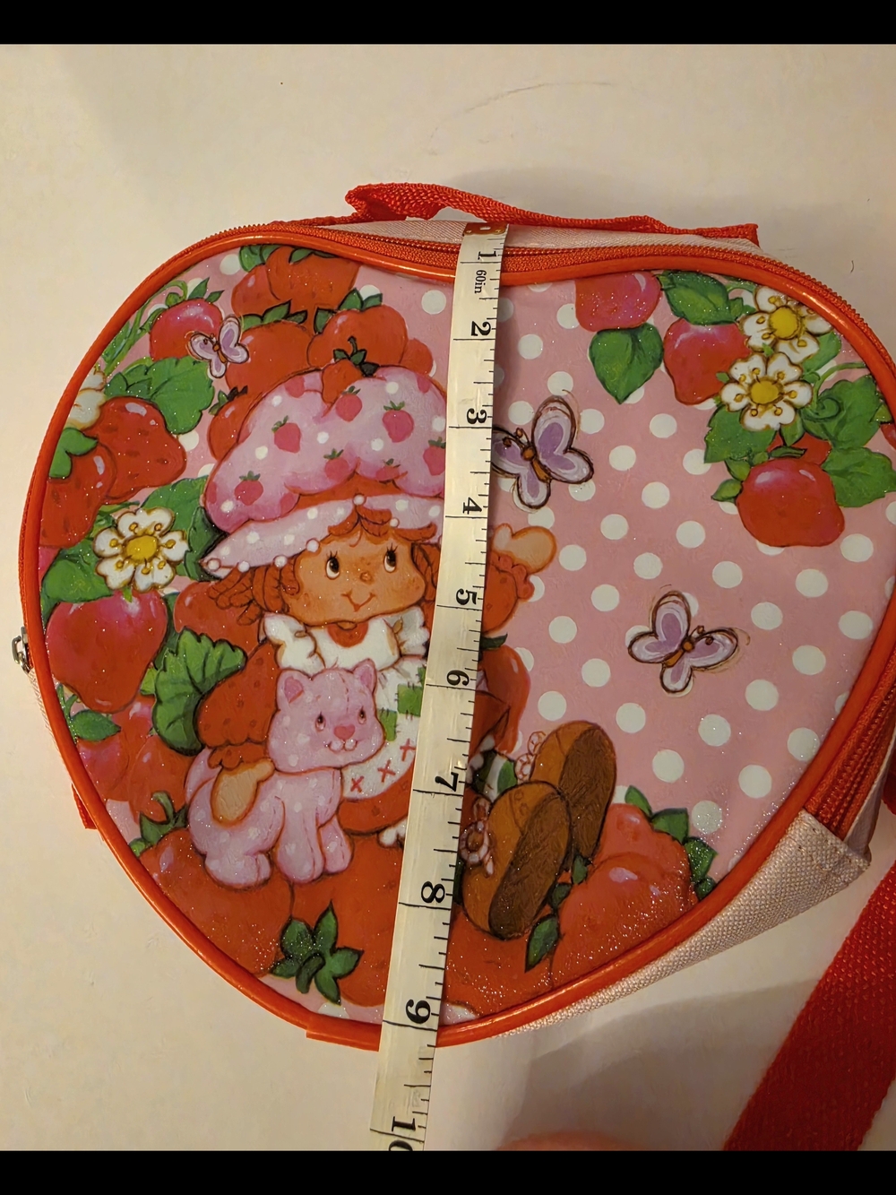 NWT - Strawberry Shortcake Print 16" Backpack W/Lunch Bag -School, Daycare, Work - Picture 9 of 9